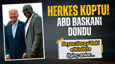 Etkinlikte ilginç anlar: Herkes dans ederken Biden dondu kaldı