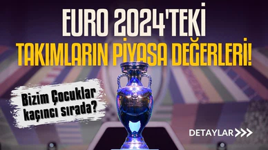 EURO 2024'te yer alan takımların piyasa değerleri belli oldu!