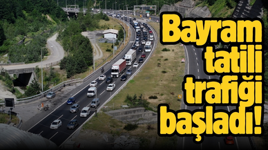 Bayram tatili trafiği başladı!