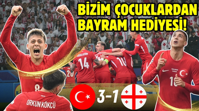 Bizim çocuklardan bayram hediyesi: Türkiye 3-1 Gürcistan
