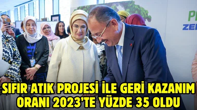 Sıfır atık projesi ile geri kazanım oranı 2023’te yüzde 35 oldu