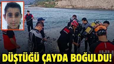 16 yaşındaki genç düştüğü çayda boğuldu!