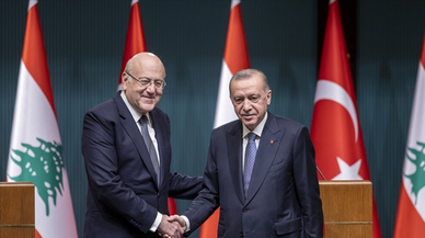 Erdoğan, Lübnan Başbakanı Mikati ile  görüştü