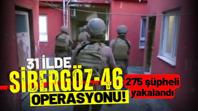 31 ilde "SİBERGÖZ-46" operasyonu!