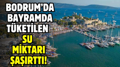 Bodrum'da 9 günlük tatilde 1 aylık su tükendi
