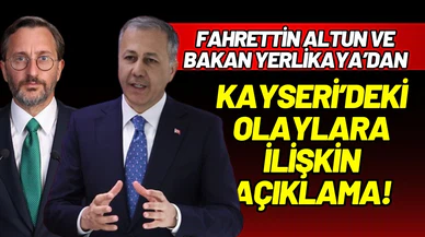 Fahrettin Altun ve Bakan Yerlikaya'dan provokasyon açıklaması!