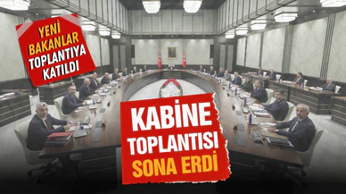 Kabine toplantısı sona erdi!