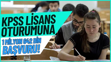 KPSS Lisans oturumlarına 1 milyon 642 bin 142 kişi başvurdu