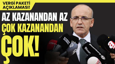 Bakan Şimşek'ten vergi paketi açıklaması!