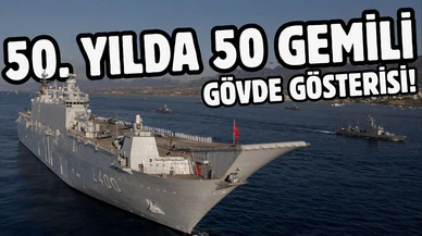 KKTC'de 50 gemili geçit töreni!