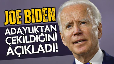 ABD Başkanı Joe Biden adaylıktan çekildi!