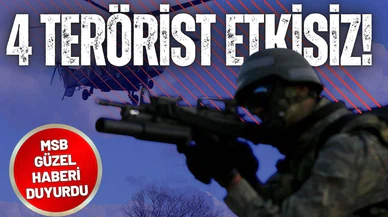 Irak'ın kuzeyinde 1'i kırmızı kategoride aranan 4 terörist etkisiz