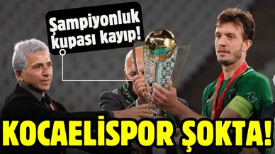Kocaelispor'un 3. Lig şampiyonluk kupası kayboldu