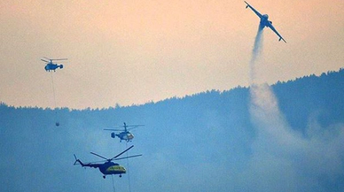 Gelibolu'da 450 hektar arazi yandı!