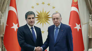 Cumhurbaşkanı Erdoğan, IKBY Başkanı Barzani ile görüştü