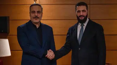 Bakan Fidan, Suriye Cumhurbaşkanı Şara ile görüştü