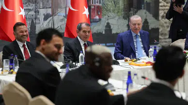 Cumhurbaşkanı Erdoğan, Süper Lig şampiyonu Galatasaray’ı kabul etti