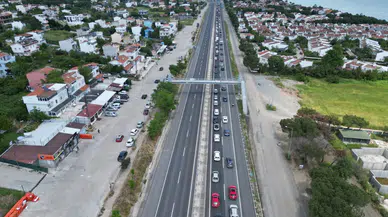 Tekirdağ-İstanbul kara yolunda dönüş trafiği yoğunlaştı