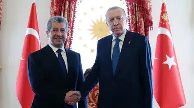 Cumhurbaşkanı Erdoğan, IKBY Başbakanı Mesrur Barzani’yi kabul etti