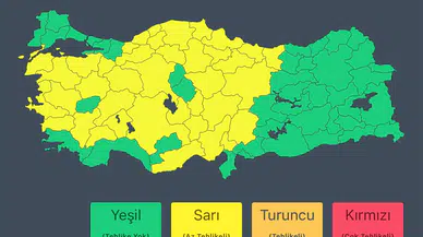İçişleri Bakanlığı duyurdu: Çok sayıda il için “sarı” kodlu meteorolojik uyarı verildi