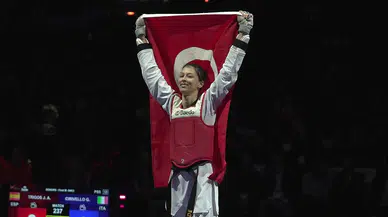 Milli tekvandocu Elif Sude Akgül’den altın zafer