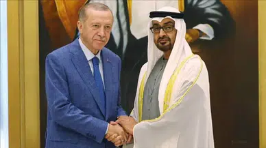 Cumhurbaşkanı Erdoğan, BAE Devlet Başkanı Al Nahyan ile görüştü