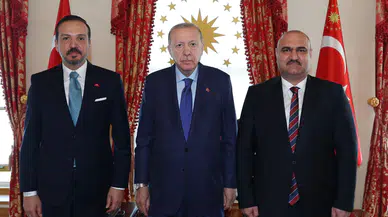 Cumhurbaşkanı Erdoğan, Kerkük Valisi Ağa ile görüştü