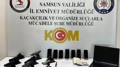 Samsun merkezli nitelikli yağma ve silah ticareti operasyonu