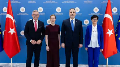 Bakan Fidan, AB’nin üst düzey yetkilileriyle Ankara’da görüştü