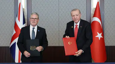 Cumhurbaşkanı Erdoğan ve İngiltere Başbakanı Starmer’dan ikili anlaşmalara imza