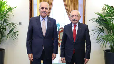 TBMM Başkanı Kurtulmuş, Kılıçdaroğlu ile Terörsüz Türkiye gündemiyle görüştü