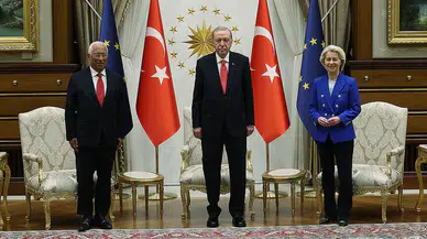 Cumhurbaşkanı Erdoğan, AB liderleri Costa ve Von Der Leyen ile çalışma yemeğinde buluştu