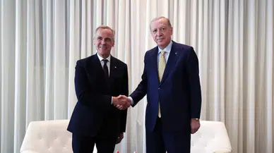Cumhurbaşkanı Erdoğan, Kanada Başbakanı Carney ile görüştü