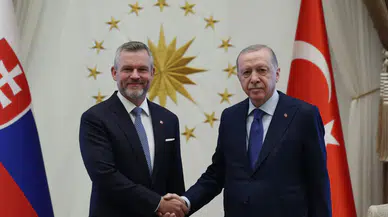 Cumhurbaşkanı Erdoğan, Slovakya Cumhurbaşkanı Pellegrini’yi kabul etti