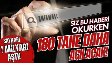 Saniyede 3 internet sitesi açılıyor!