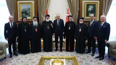 Cumhurbaşkanı Erdoğan, Süryani Ortodoks Kilisesi Patriği Efrem Kerim ile görüştü
