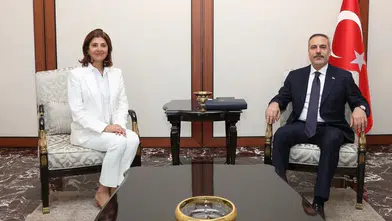 Bakan Fidan, BM Kıbrıs Şahsi Temsilcisi Holguin Cuellar’ı Ankara’da kabul etti