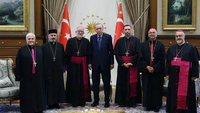 Cumhurbaşkanı Erdoğan, Türkiye Katolik Episkoposlar Heyeti’ni kabul etti