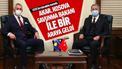 Bakan Akar, Kosova Savunma Bakanı ile bir araya geldi