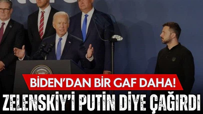 Biden iyice şaşırdı! Zelenskiy'i Putin diye sahneye çağırdı!