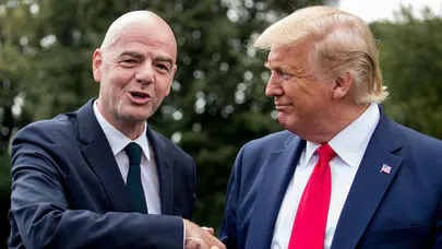 Infantino, İran'ın Dünya Kupası'na katılımını Trump ile görüştü