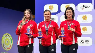 Milli atıcı Elif Duygu Eren Kotoş, Avrupa’da bronz madalya elde etti