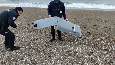 Sakarya'da deniz kıyısında insansız hava aracı parçaları bulundu