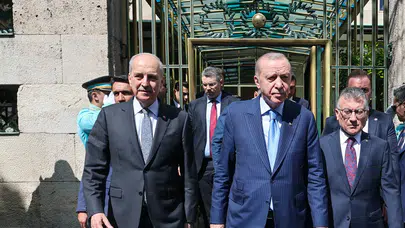 Cumhurbaşkanı Erdoğan, TBMM Başkanı Kurtulmuş ile görüştü