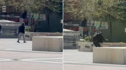 Polisi arayıp tehdit etti, meydanda dehşet saçtı