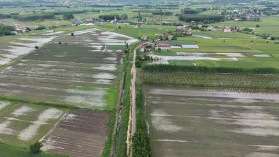 Tokat’ta sağanak tarım arazilerini su altında bıraktı