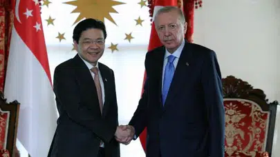 Cumhurbaşkanı Erdoğan, Singapur Başbakanı Wong’u Dolmabahçe’de kabul etti