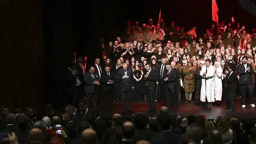 Cumhurbaşkanı Erdoğan, “Şüheda 1915” tiyatro gösterimini izledi