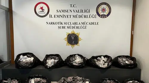 Samsun’da dev narkotik operasyonu: 52 binin üzerinde uyuşturucu hap ele geçirildi