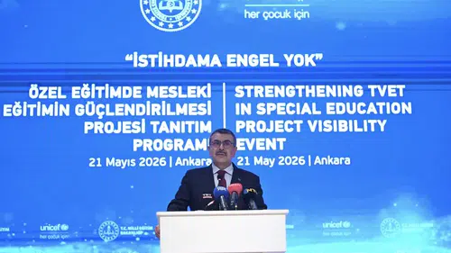 Bakan Tekin: “Özel eğitimde mesleki eğitim toplumsal adaletin gereğidir”